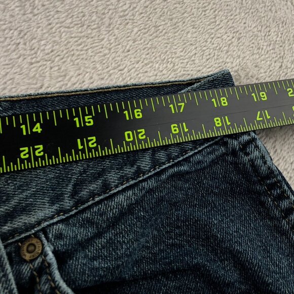 Wrangler Mens Jeans 38x30 Regular Fit Blue Dark Denim Cotton Straight Leg Casual - Picture 4 of 16